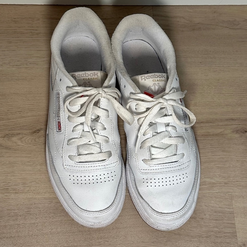 White Reebok Club C 85 Vintage Sneakers